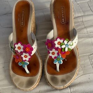 Coach flowered wedges Shoes